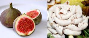 canh trái sung với lòng lợn